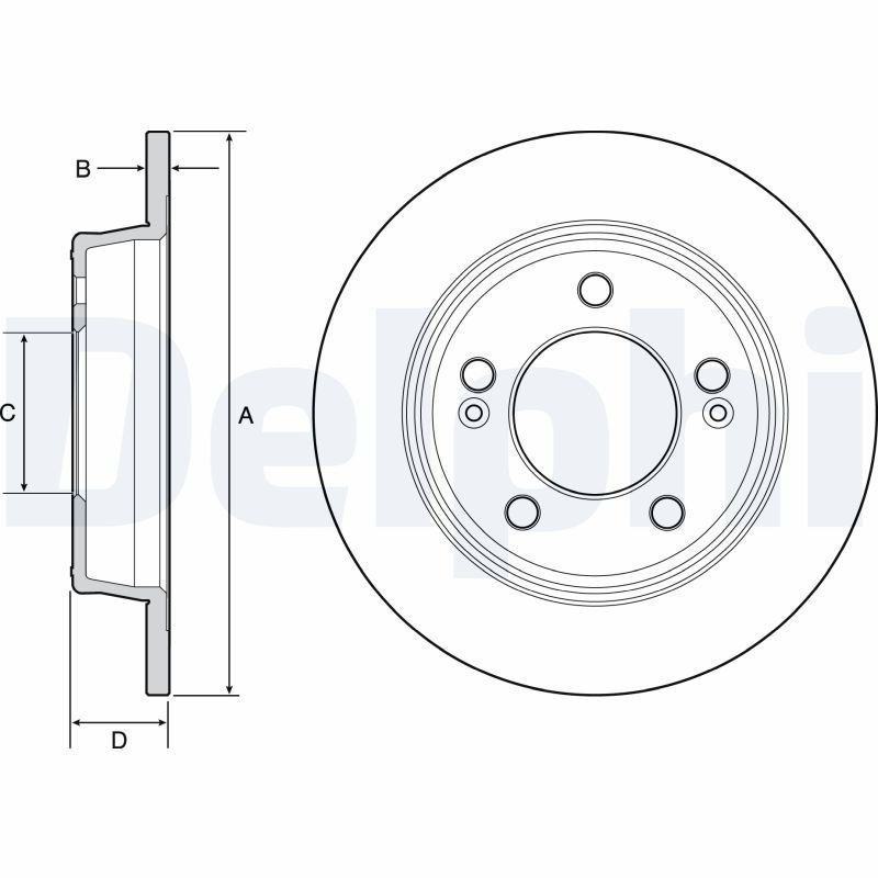 DELPHI BG4559C Brake Disc