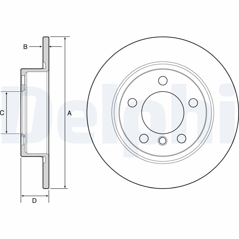 DELPHI BG4561C Brake Disc