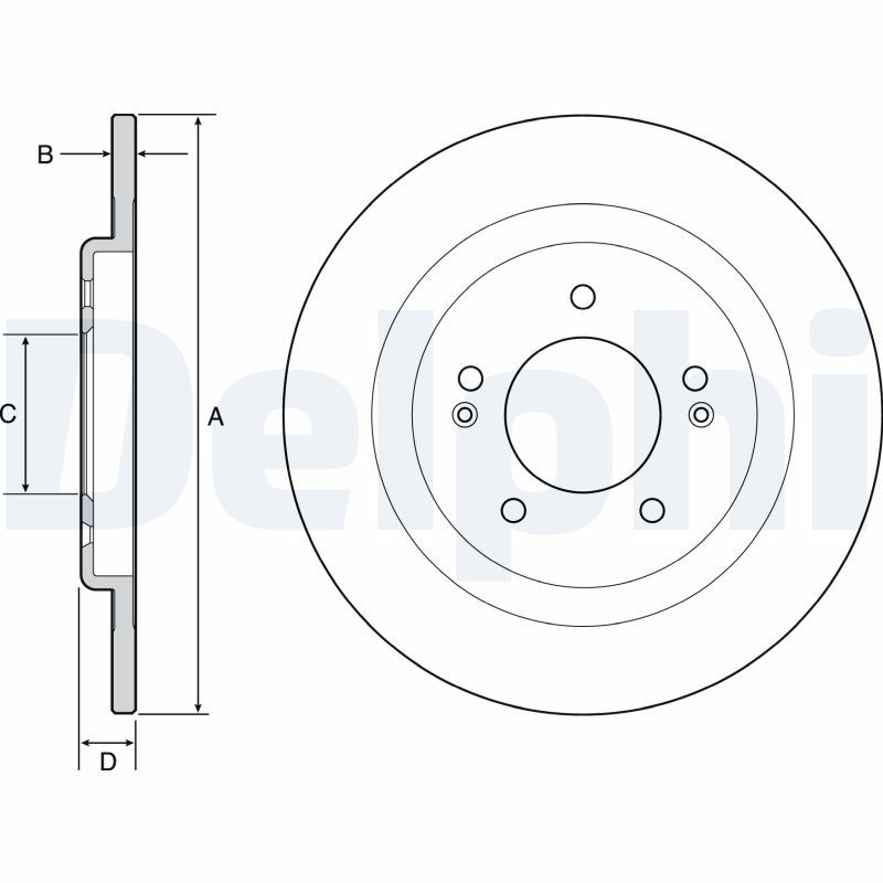 DELPHI BG4563C Brake Disc