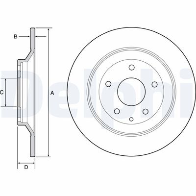 Brake Disc DELPHI BG4567C