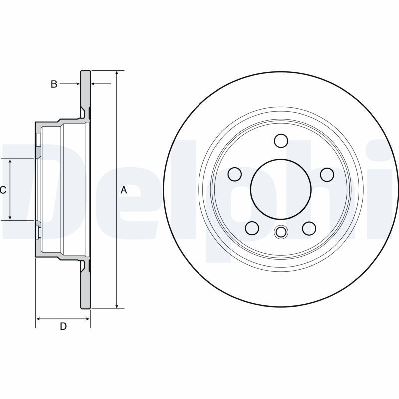DELPHI BG4649C Brake Disc