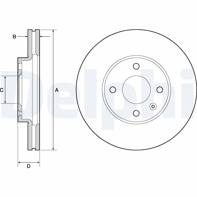 DELPHI BG4671C Brake Disc
