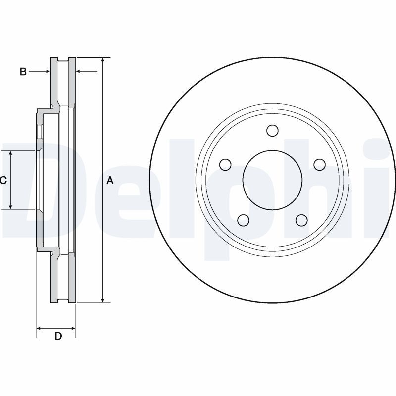 DELPHI BG4678C Brake Disc