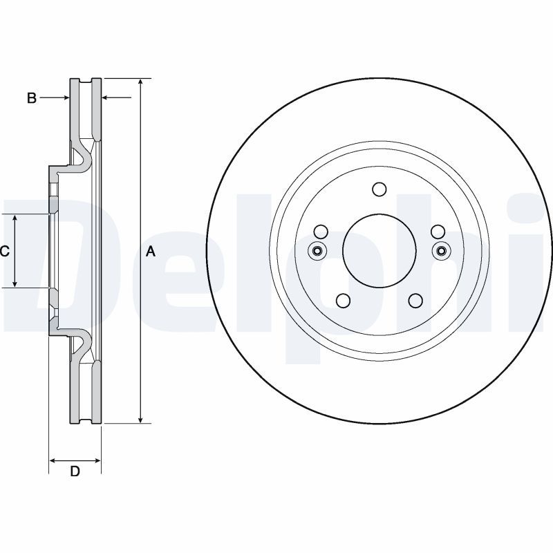 DELPHI BG4683C Brake Disc
