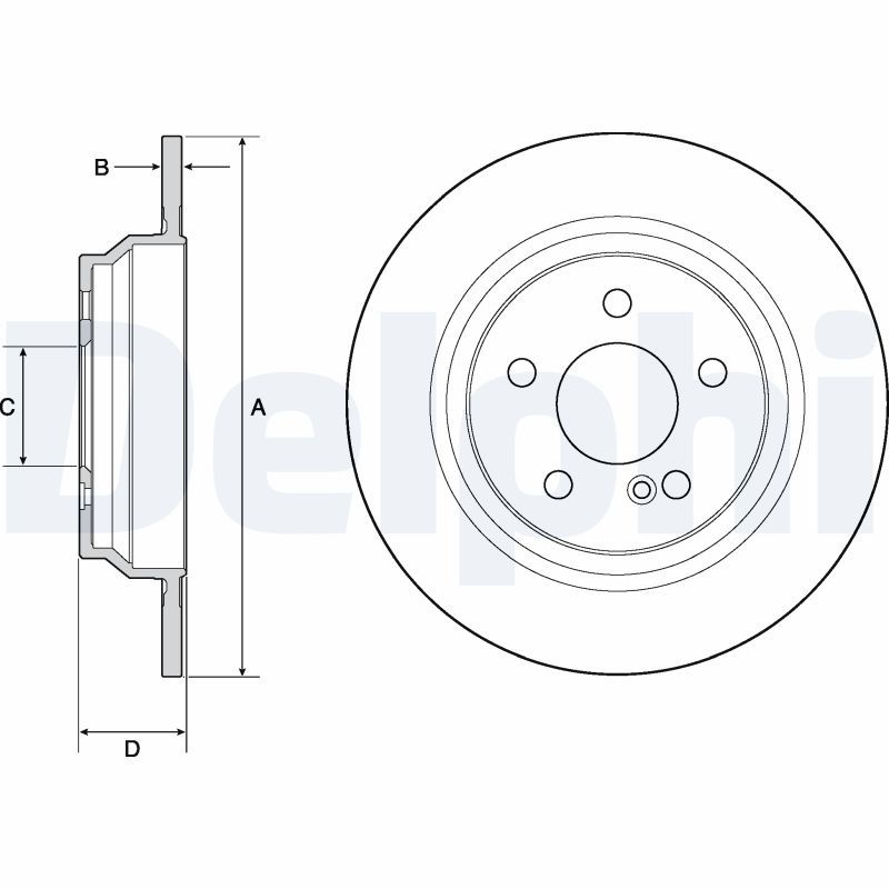DELPHI BG4686C Brake Disc