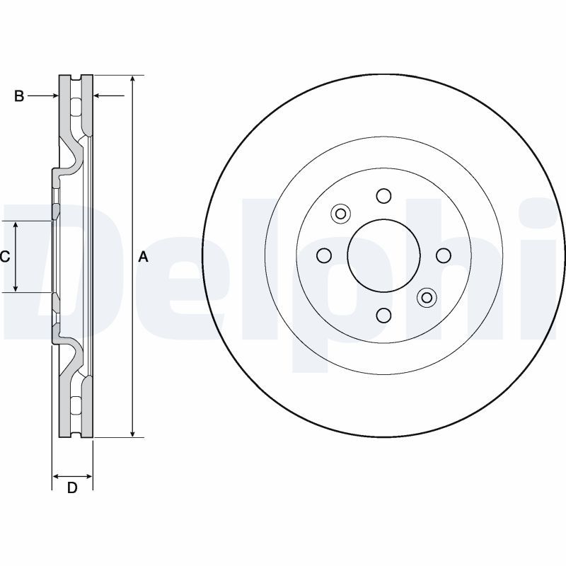 DELPHI BG4689C Brake Disc