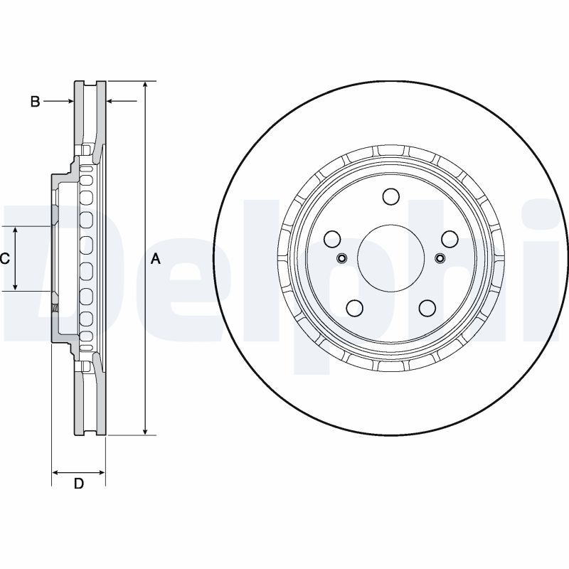 DELPHI BG4691C Brake Disc