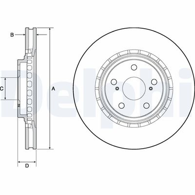 Brake Disc DELPHI BG4691C