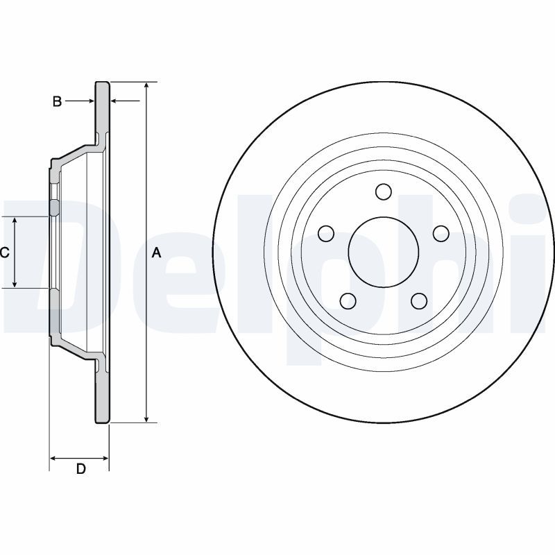 DELPHI BG4703C Brake Disc