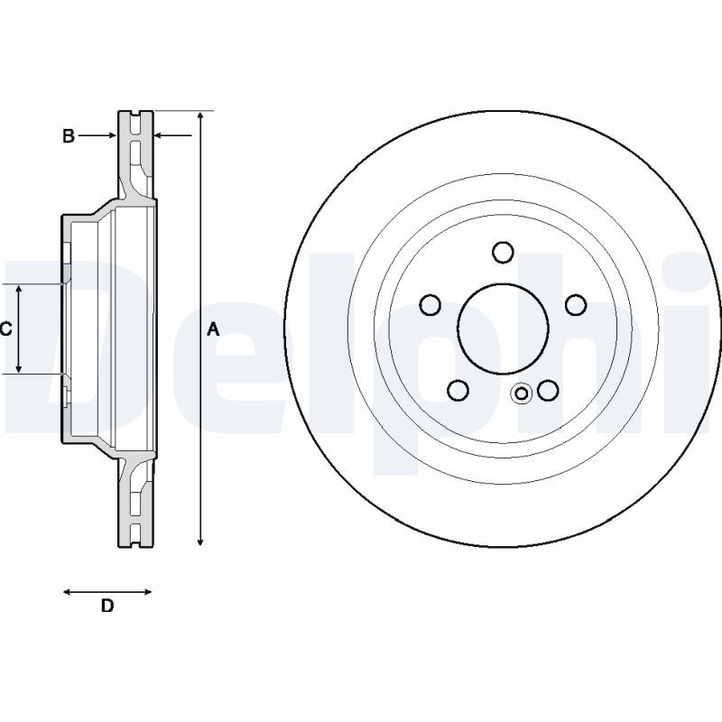 DELPHI BG4705C Brake Disc