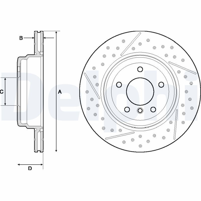 DELPHI BG4714C Brake Disc