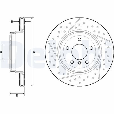 Brake Disc DELPHI BG4714C