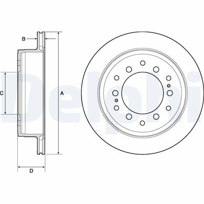 Brake Disc DELPHI BG4747C