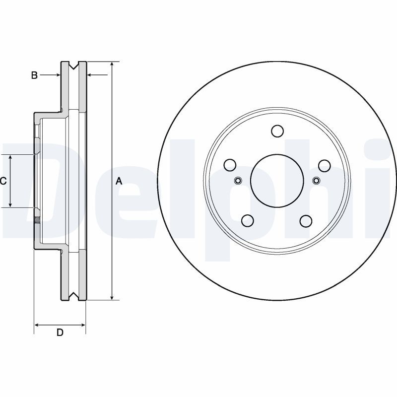 DELPHI BG4758C Brake Disc
