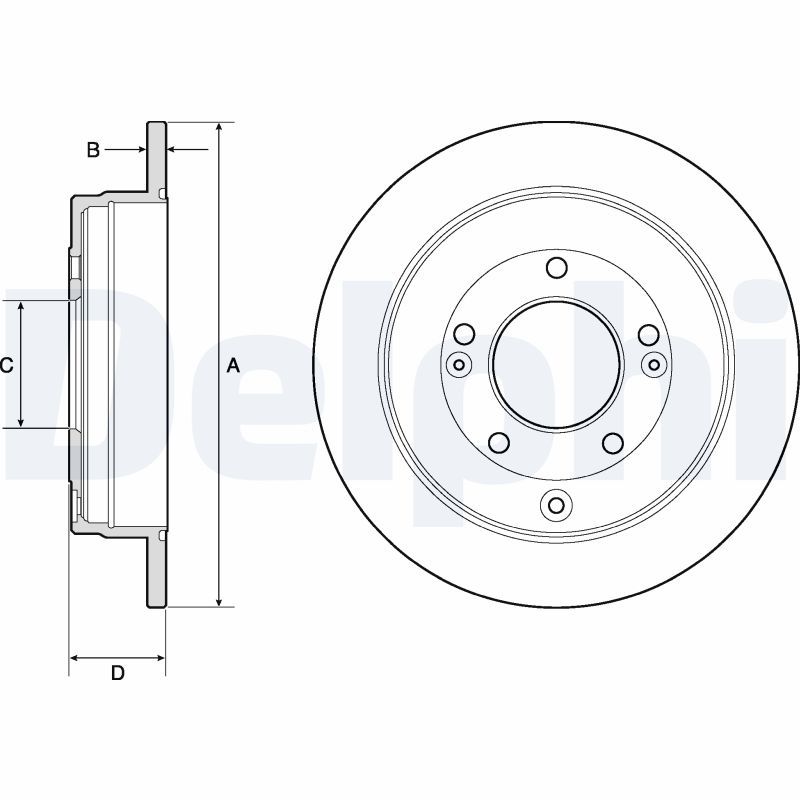 DELPHI BG4767C Brake Disc