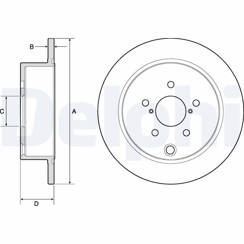 DELPHI BG4776C Brake Disc