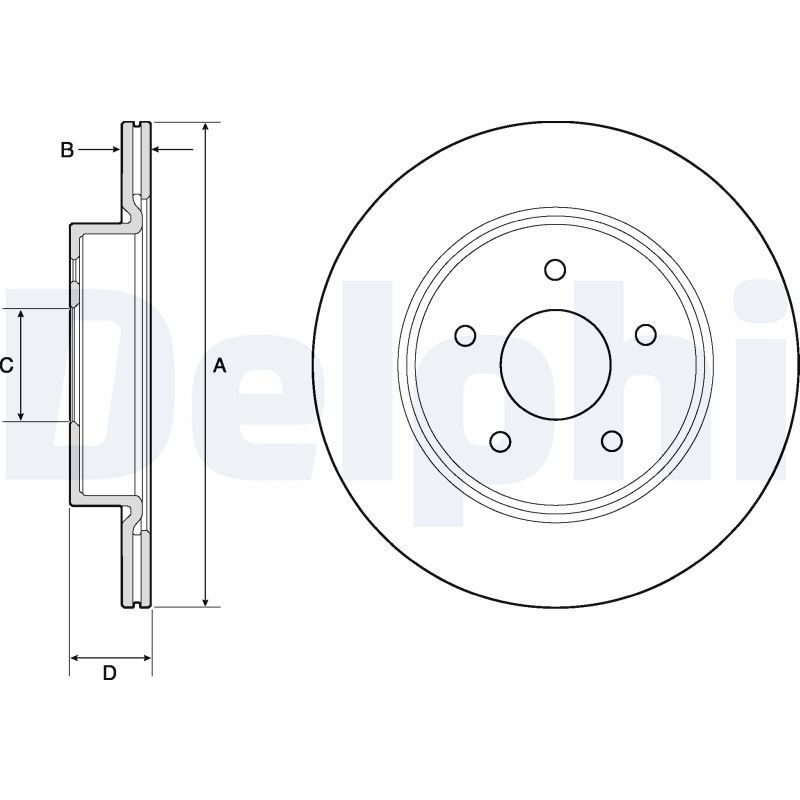 DELPHI BG4779C Brake Disc