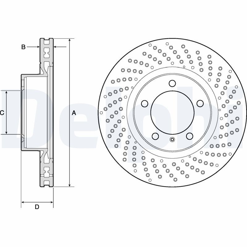 DELPHI BG4781C Brake Disc