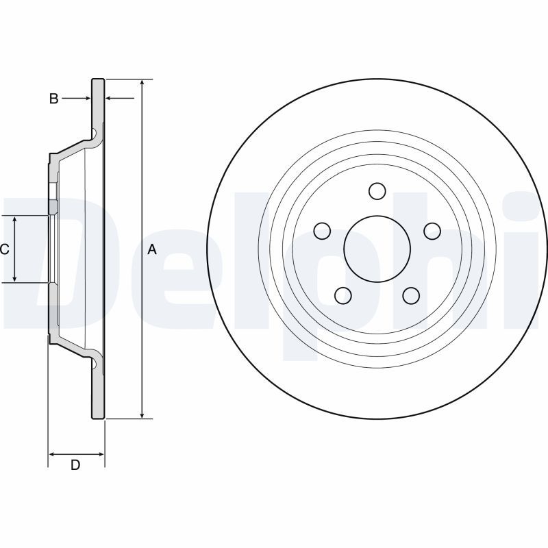 DELPHI BG4782C Brake Disc