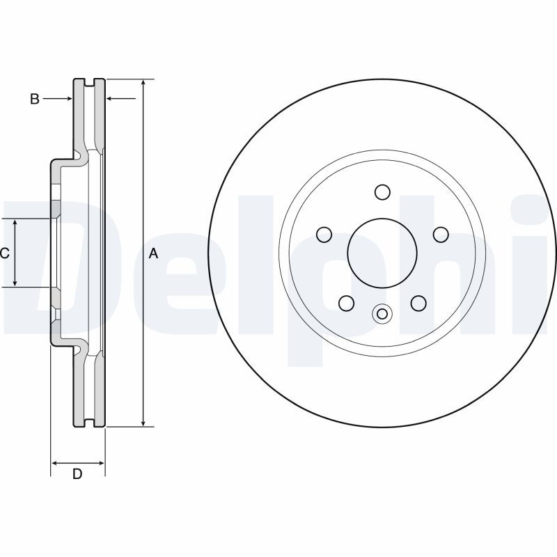 DELPHI BG4783C Brake Disc