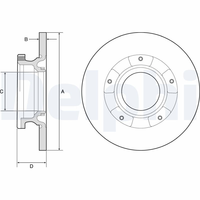 DELPHI BG4784C Brake Disc