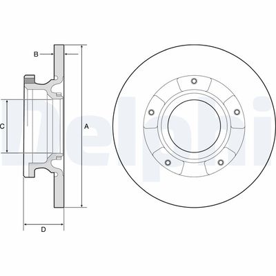 Brake Disc DELPHI BG4784C