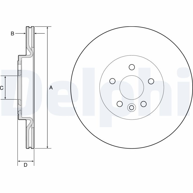 DELPHI BG4786C Brake Disc