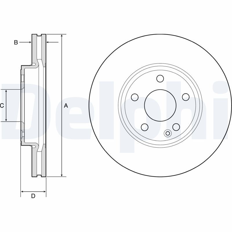 DELPHI BG4788C Brake Disc