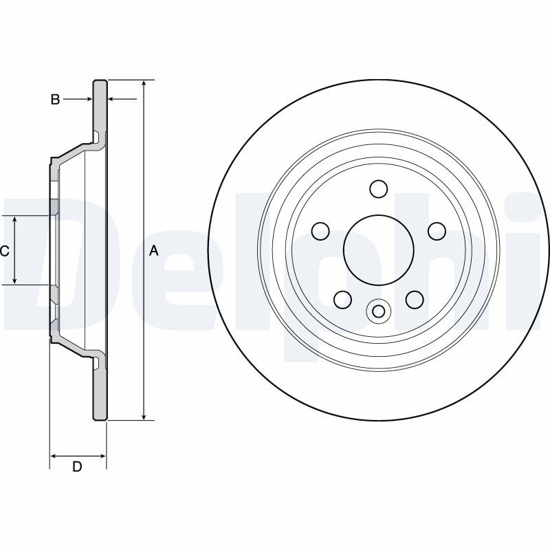 DELPHI BG4804C Brake Disc