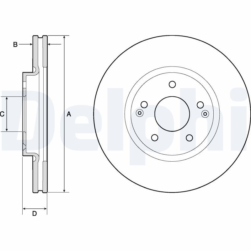 DELPHI BG4809C Brake Disc