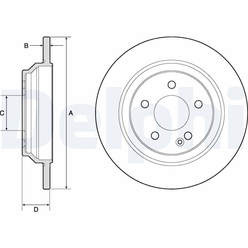 DELPHI BG4811C Brake Disc