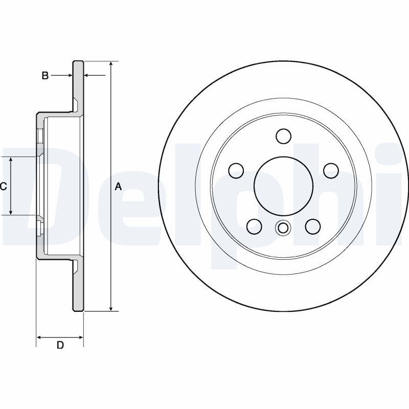 DELPHI BG4812C Brake Disc