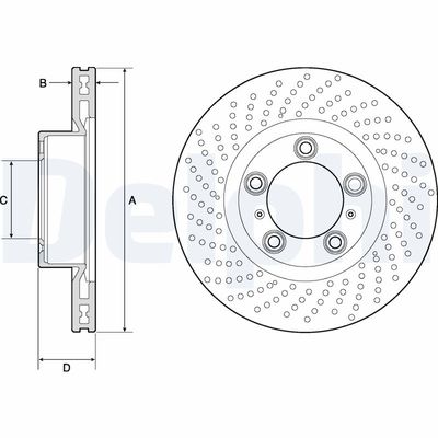 Brake Disc DELPHI BG4813C