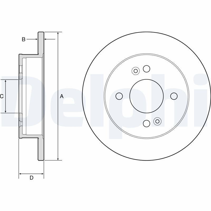 DELPHI BG4917C Brake Disc