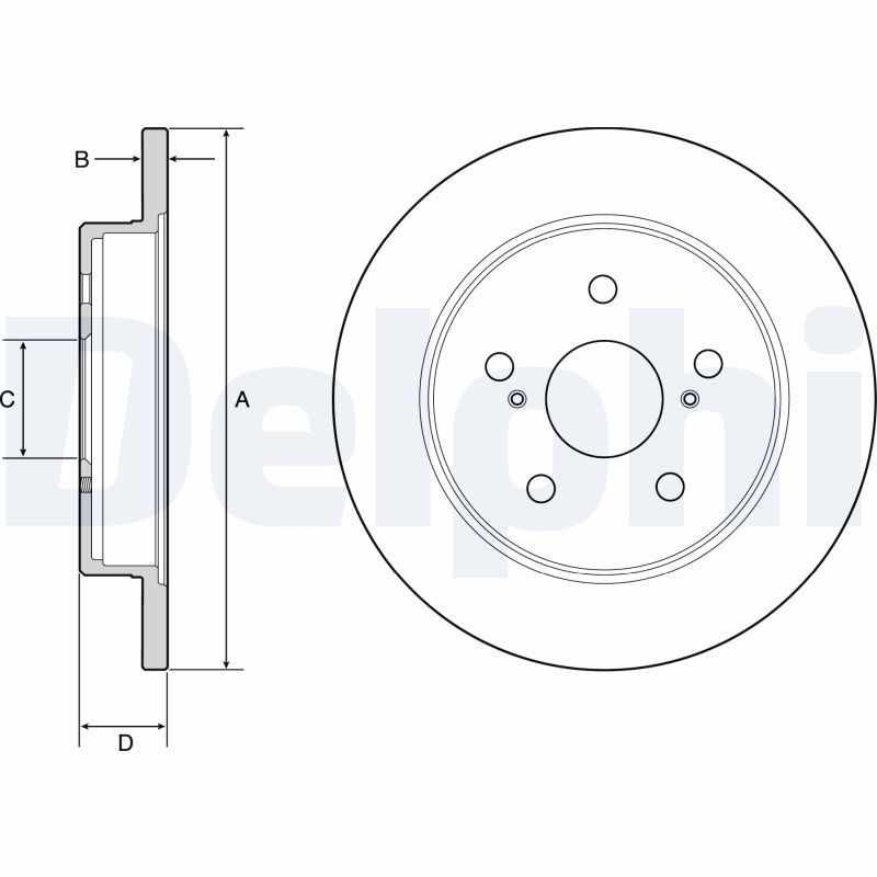 DELPHI BG4928C Brake Disc