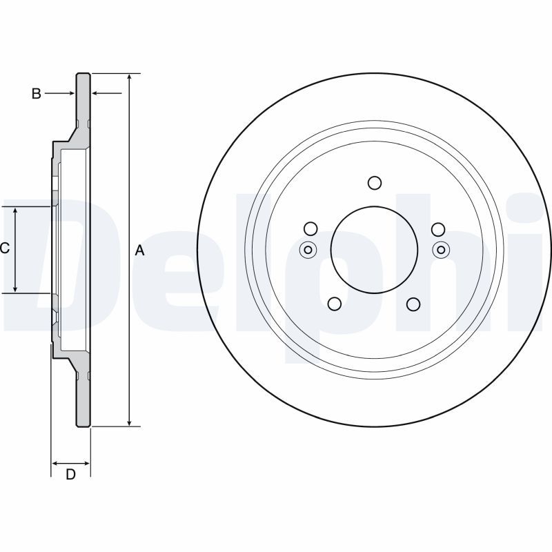DELPHI BG4932C Brake Disc