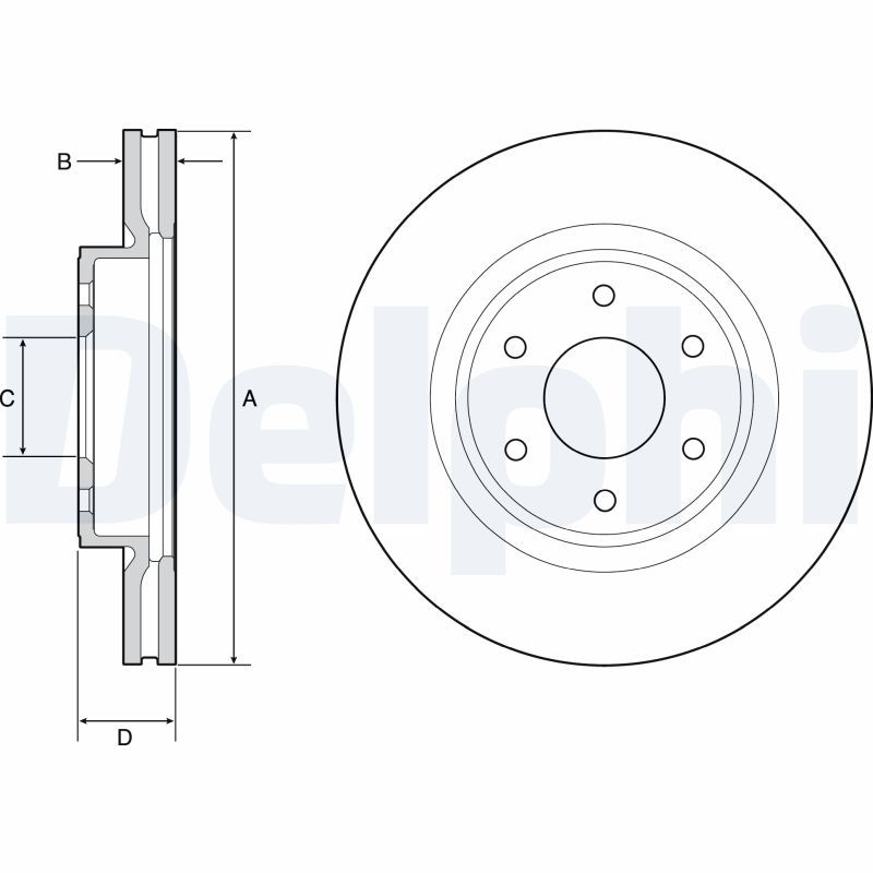 DELPHI BG4941 Brake Disc