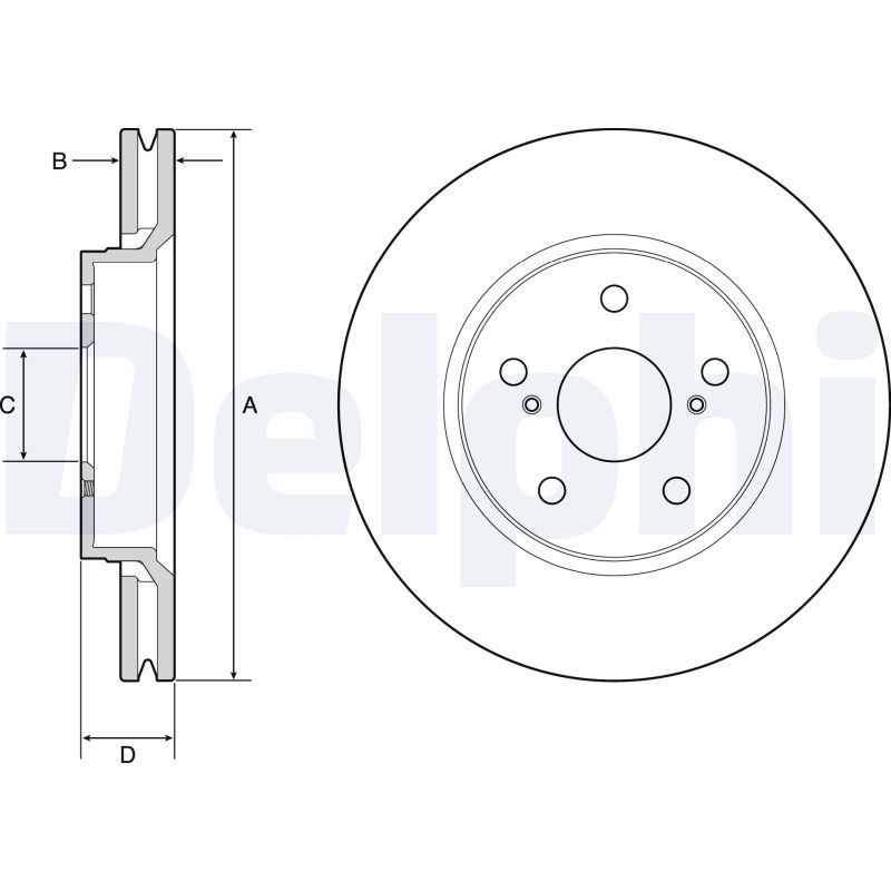 DELPHI BG4952C Brake Disc