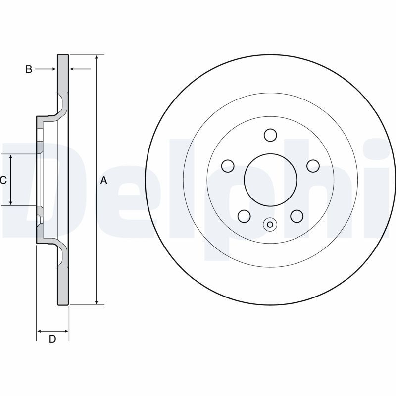 DELPHI BG4966C Brake Disc