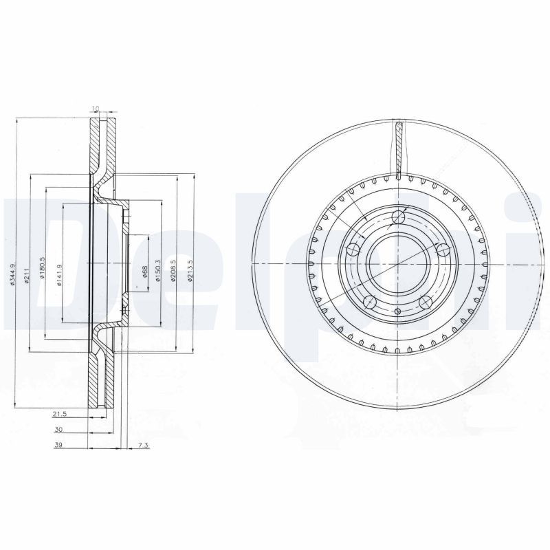 DELPHI BG9003 Brake Disc