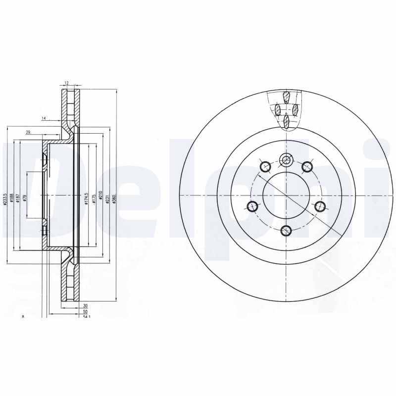 DELPHI BG9007 Brake Disc