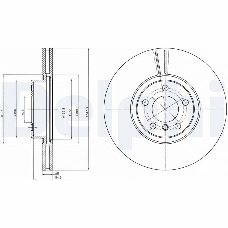 DELPHI BG9063 Brake Disc