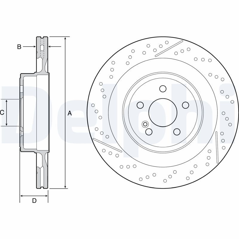 DELPHI BG9118C Brake Disc
