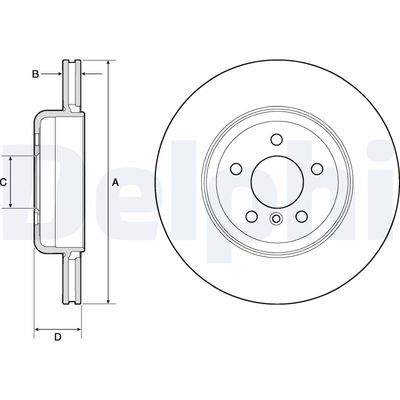 Brake Disc DELPHI BG9130C