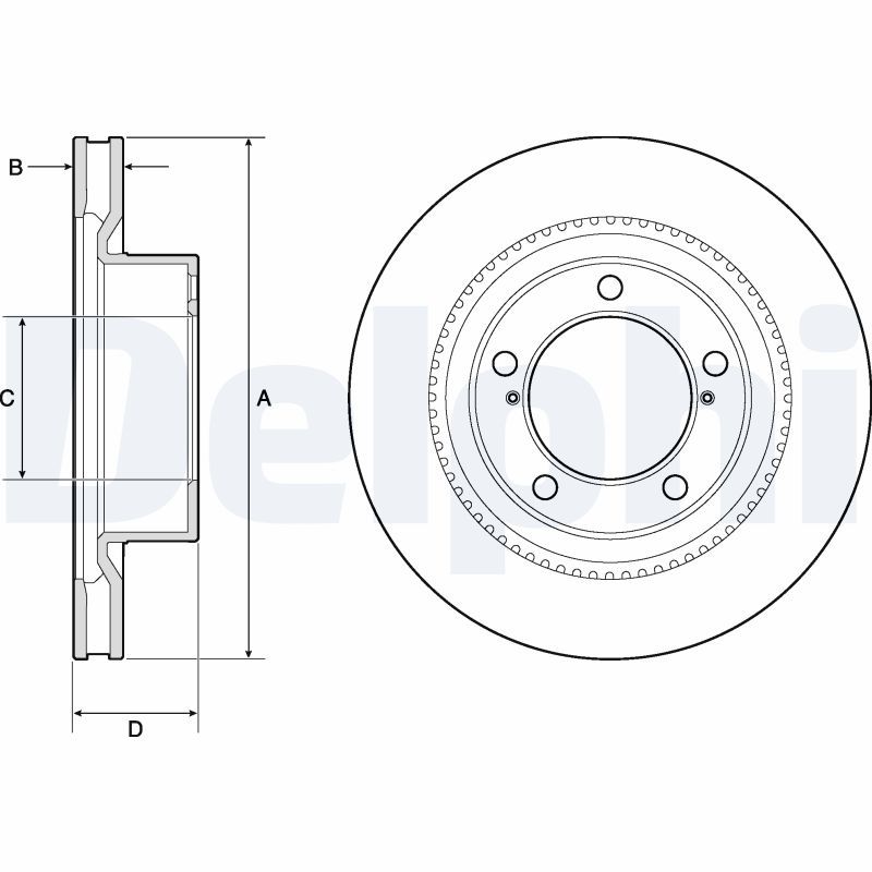 DELPHI BG9131 Brake Disc