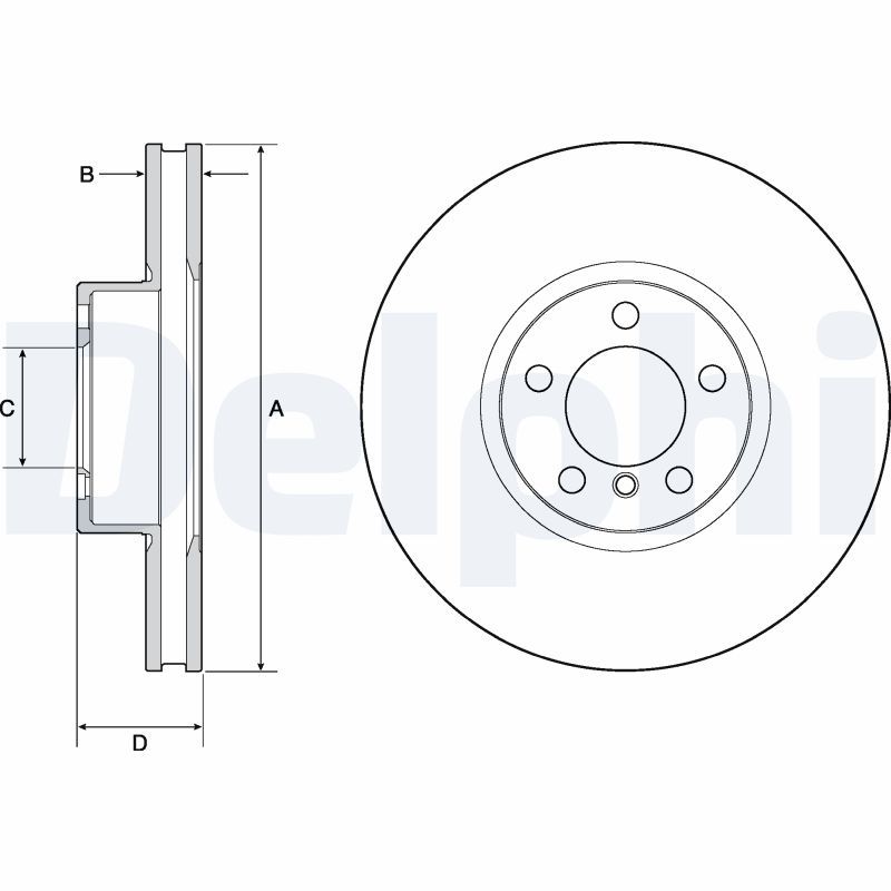 DELPHI BG9141C Brake Disc