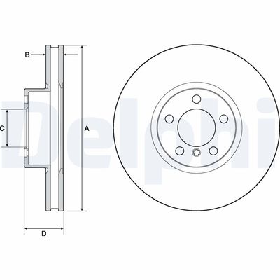Brake Disc DELPHI BG9141C