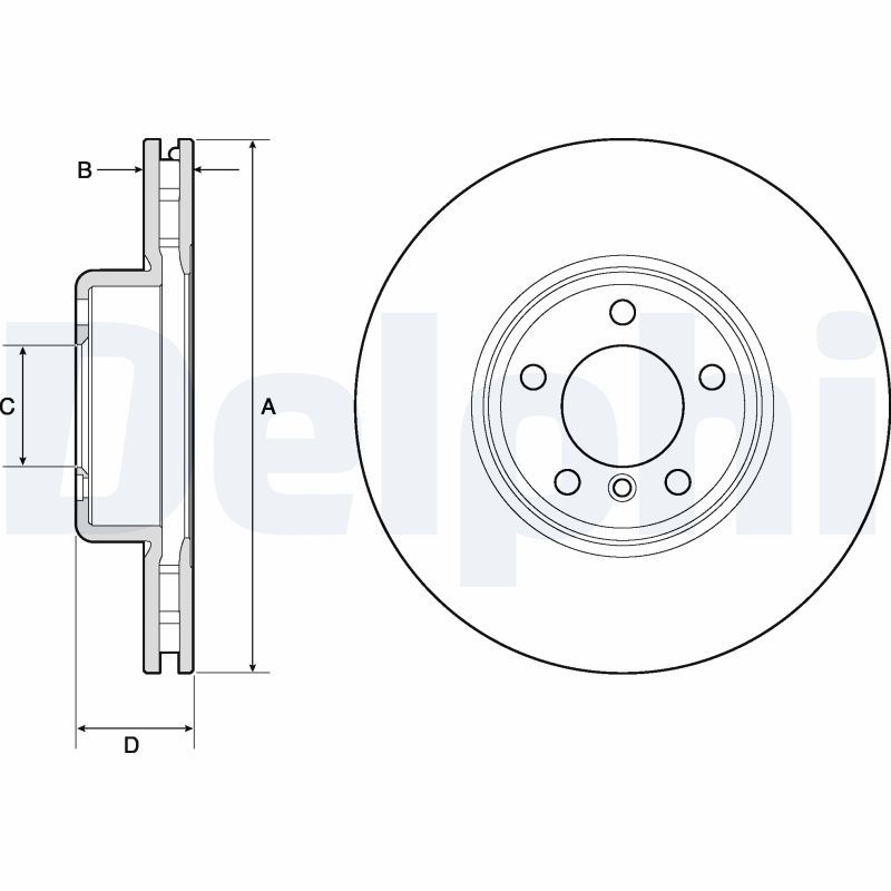 DELPHI BG9157C Brake Disc