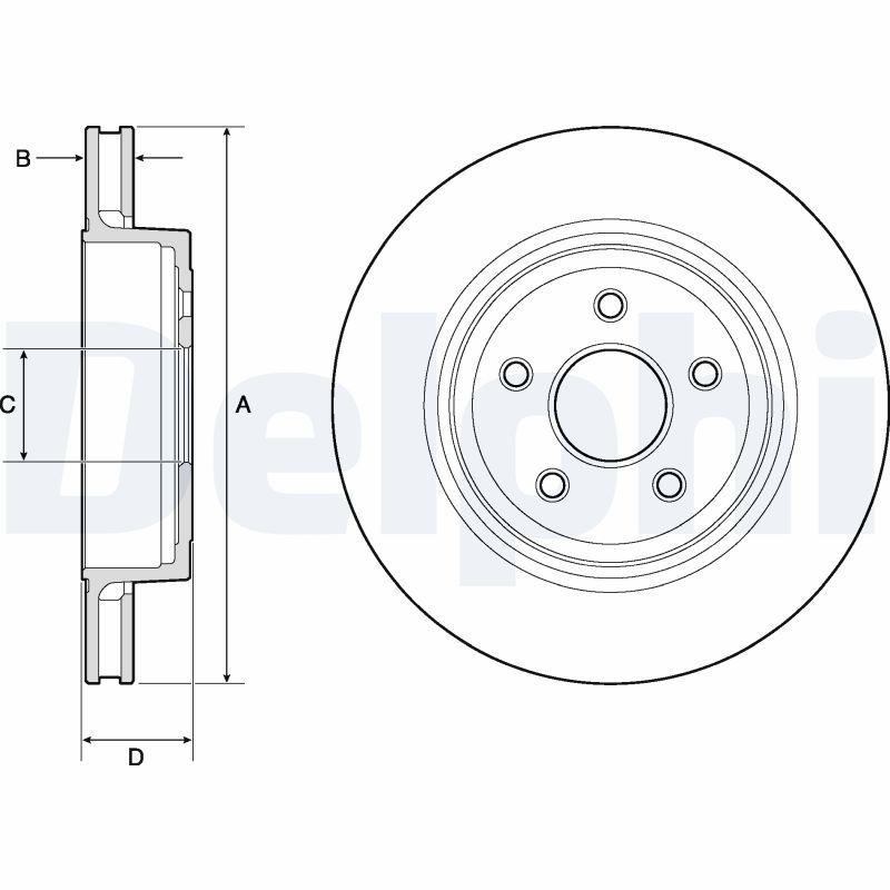 DELPHI BG9170C Brake Disc