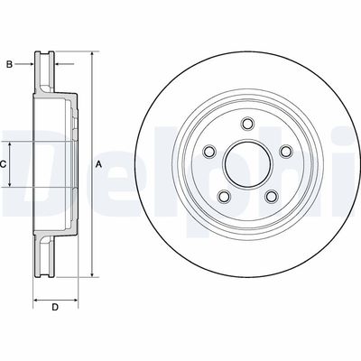 Brake Disc DELPHI BG9170C